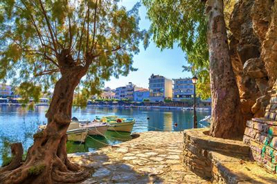 Insel Kreta Agios Nikolaos See Voulismeni-See